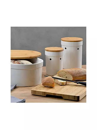 KELA | Contenitore per cipolle SALENA 15 cm in ceramica bianca | 